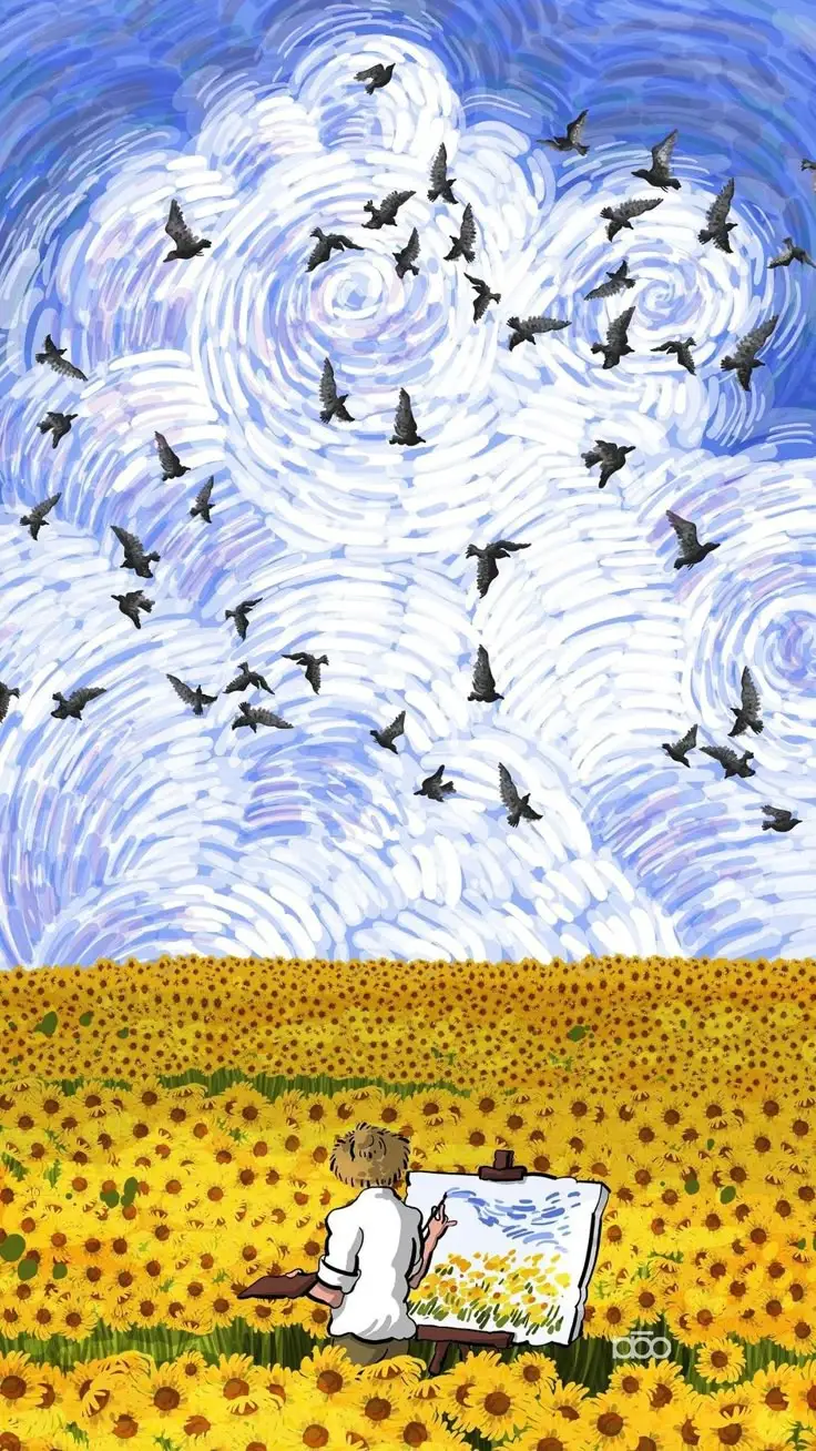 Hình nền điện thoại Van Gogh - Khám phá nghệ thuật qua từng hình ảnh 29