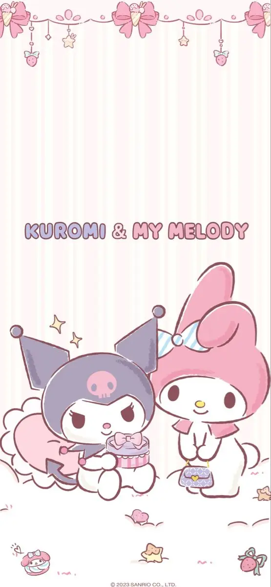 Khám phá hình nền Kuromi và Melody độc đáo 3
