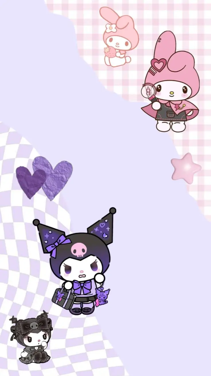 Khám phá hình nền Kuromi và Melody độc đáo 6