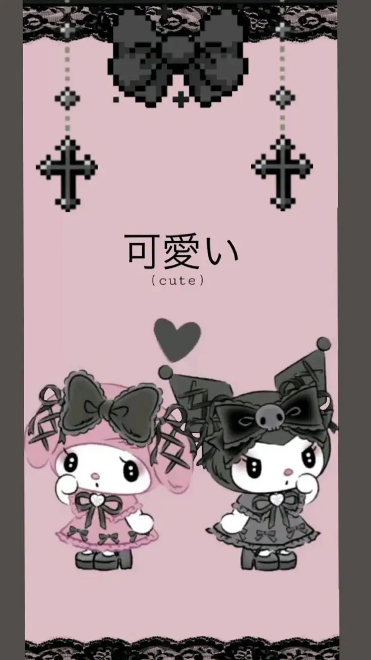 Khám phá hình nền Kuromi và Melody độc đáo 10