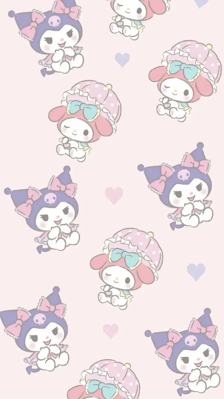 Khám phá hình nền Kuromi và Melody độc đáo 13