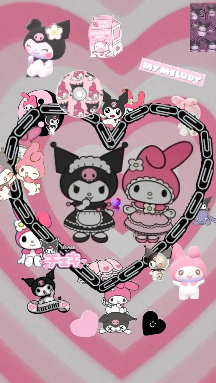 Khám phá hình nền Kuromi và Melody độc đáo 15