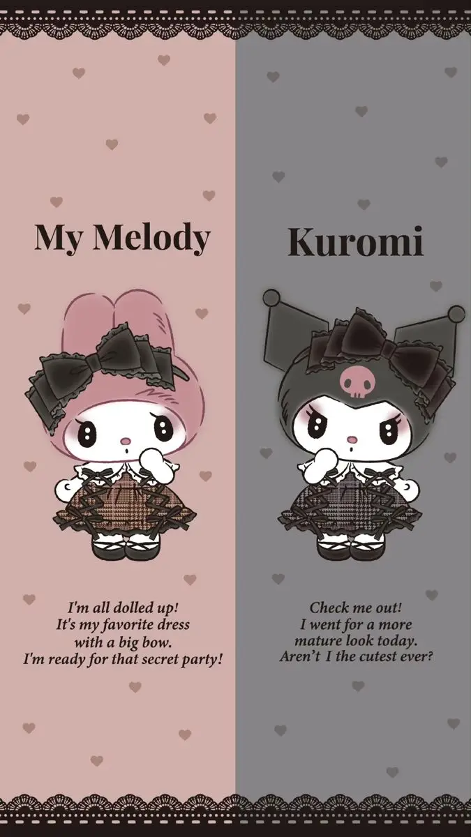 Khám phá hình nền Kuromi và Melody độc đáo 20