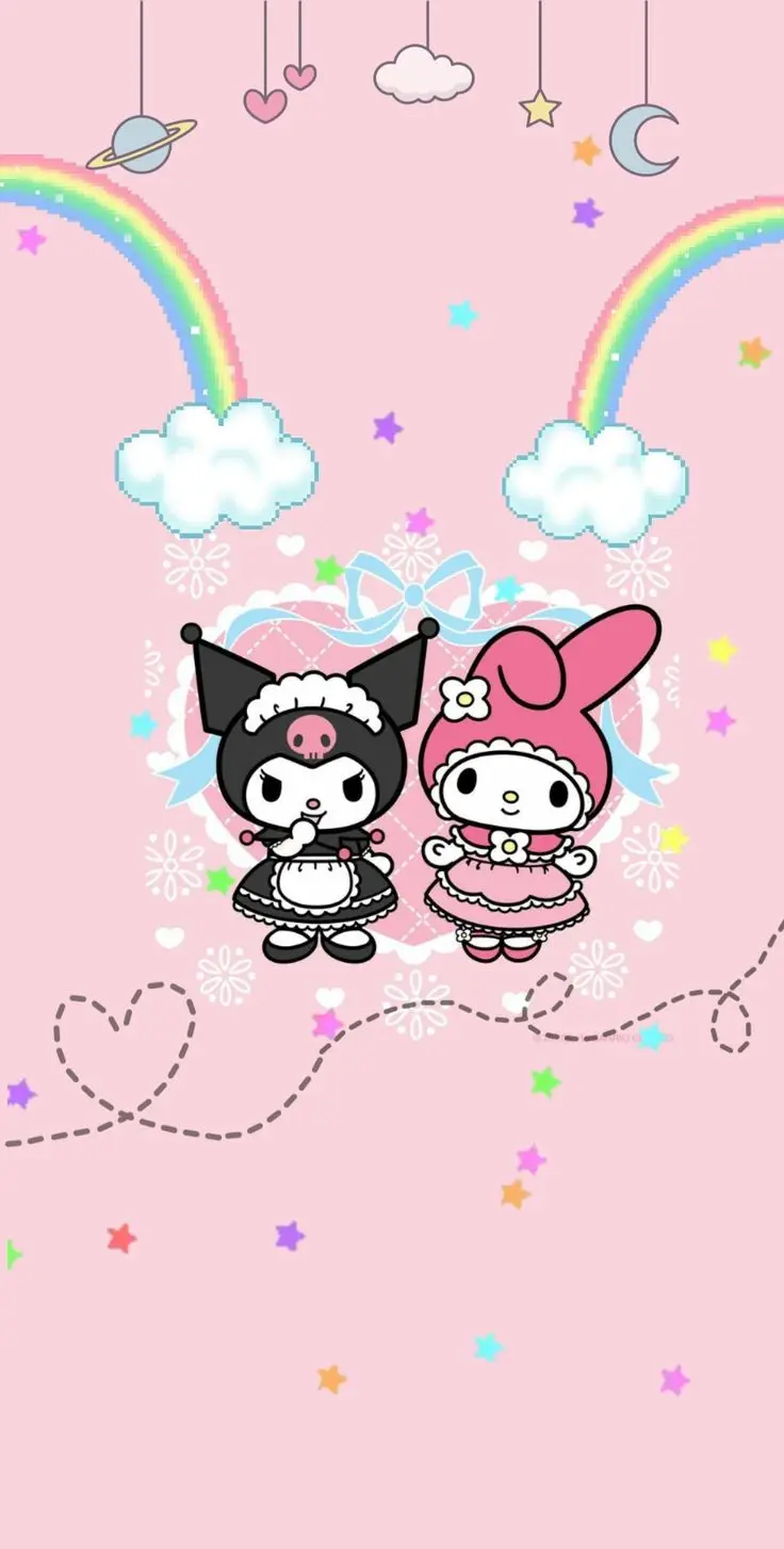 Khám phá hình nền Kuromi và Melody độc đáo 23