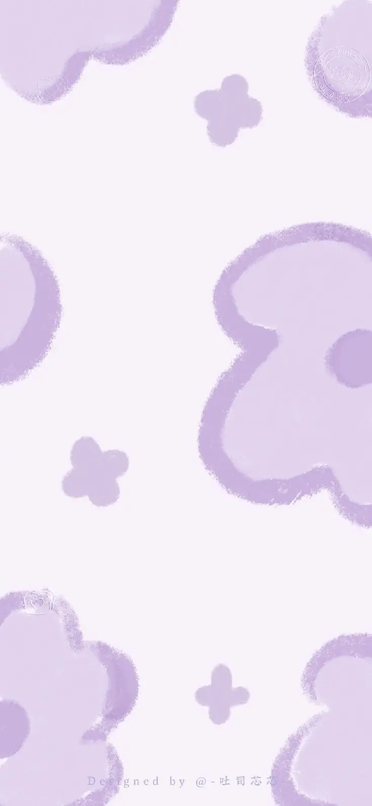 Hình nền màu tím pastel trơn thanh lịch 2