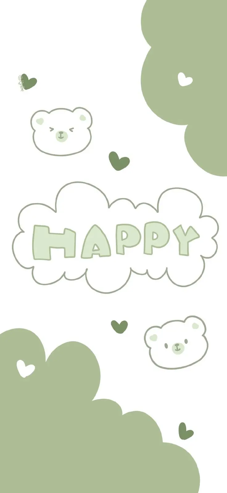 Hình nền màu xanh lá cute - Tươi mới và trẻ trung cho màn hình bạn 19