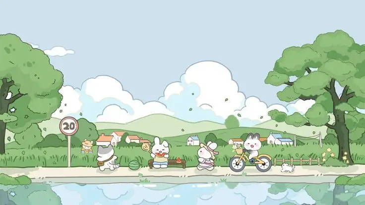 Hình nền máy tính cute 4k - Bừng sáng không gian làm việc 70