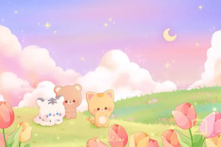 Hình nền máy tính cute 4k - Bừng sáng không gian làm việc 78