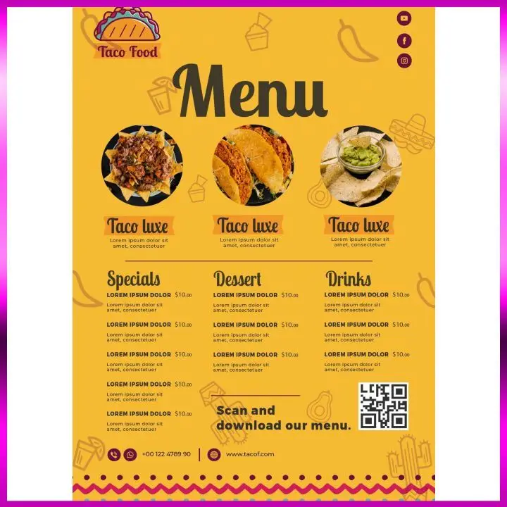 Hình Nền Menu Thực Đơn: Gợi Ý Cho Thiết Kế Của Bạn 35
