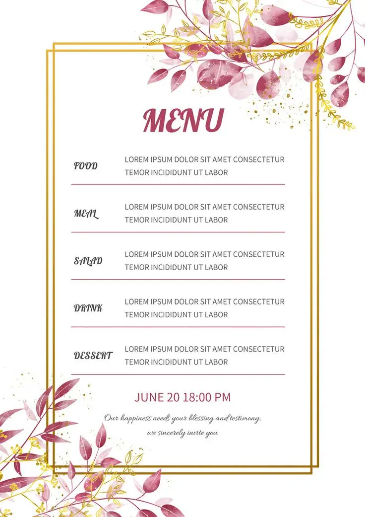 Hình Nền Menu Thực Đơn: Gợi Ý Cho Thiết Kế Của Bạn 46