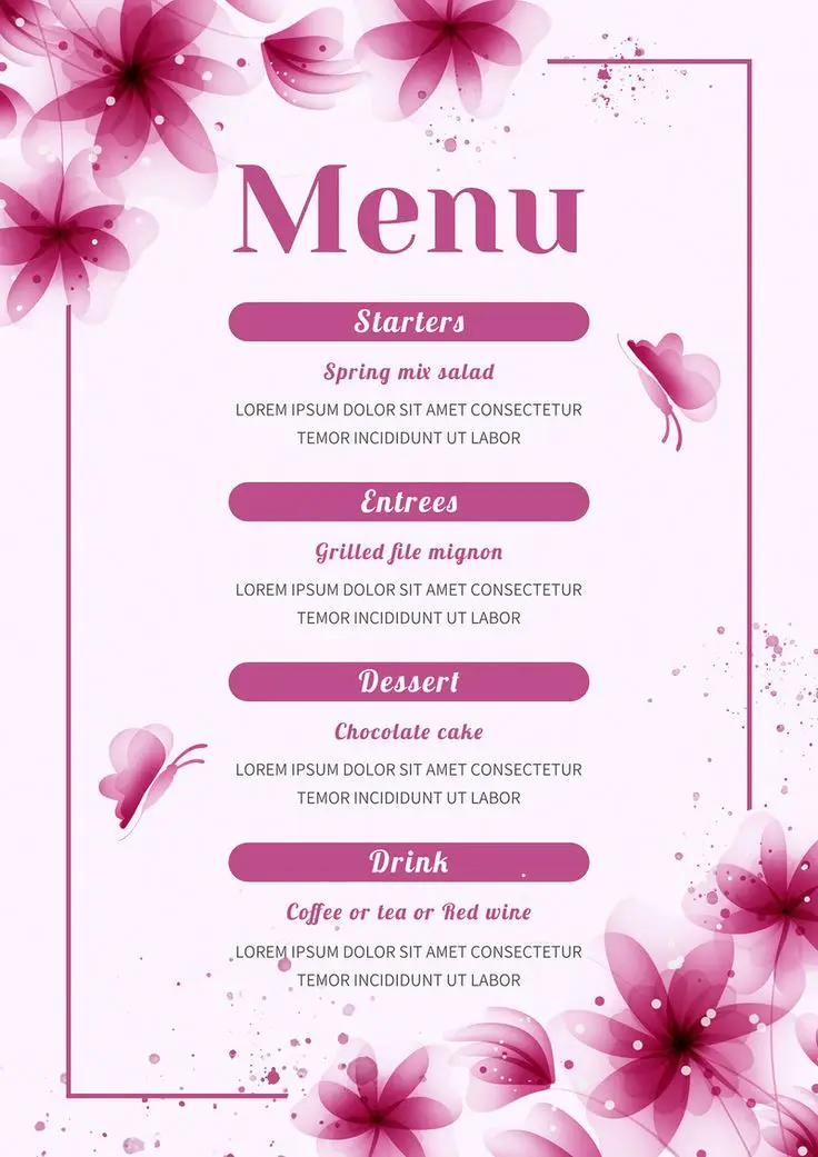 Hình Nền Menu Thực Đơn: Gợi Ý Cho Thiết Kế Của Bạn 52