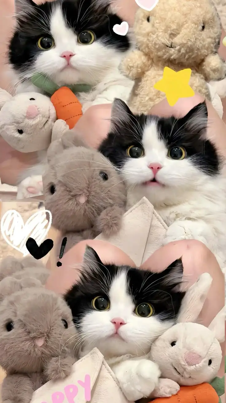 Hình Nền Mèo 3D Cute Dễ Thương 8