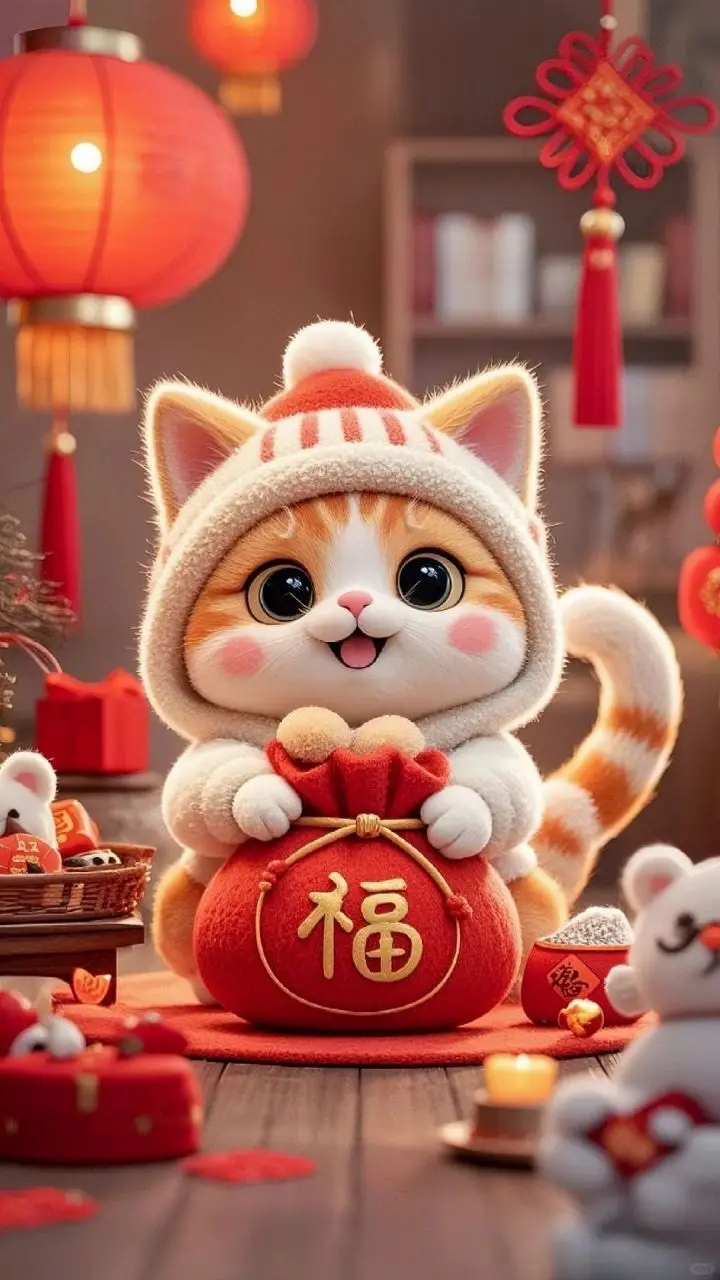 Hình Nền Mèo 3D Cute Dễ Thương 14