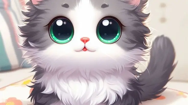 Hình Nền Mèo 3D Cute Dễ Thương 16
