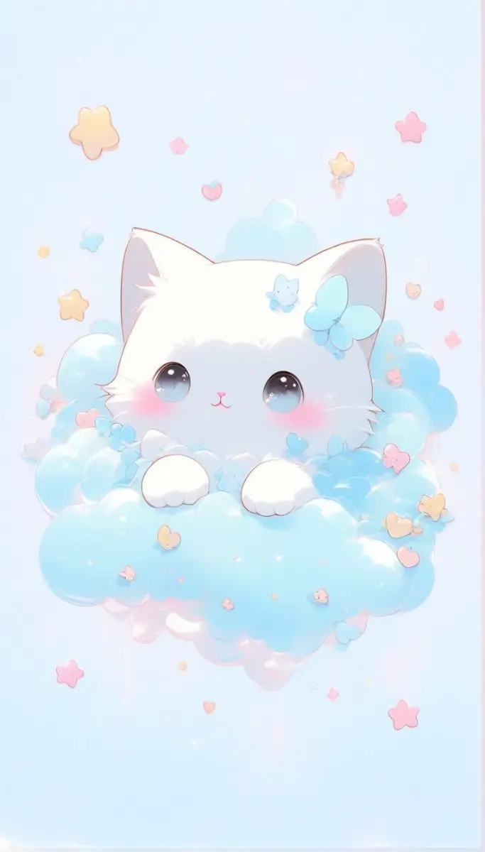 Hình Nền Mèo 3D Cute Dễ Thương 17