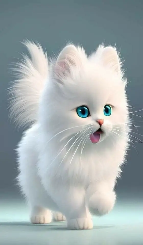Hình Nền Mèo 3D Cute Dễ Thương 19