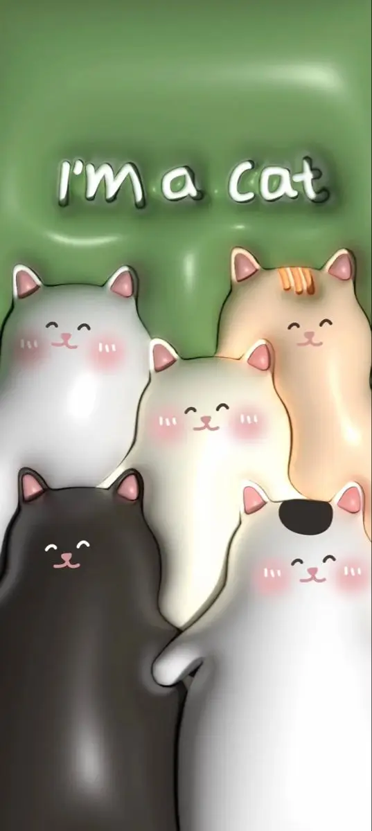 Hình Nền Mèo 3D Cute Dễ Thương 24