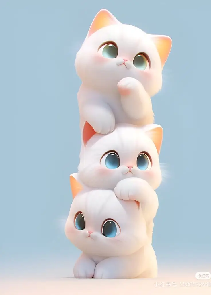 Hình Nền Mèo 3D Cute Dễ Thương 29