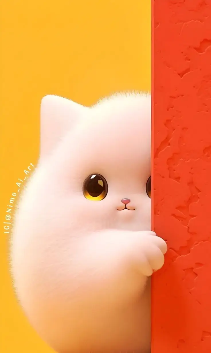 Hình Nền Mèo 3D Cute Dễ Thương 31