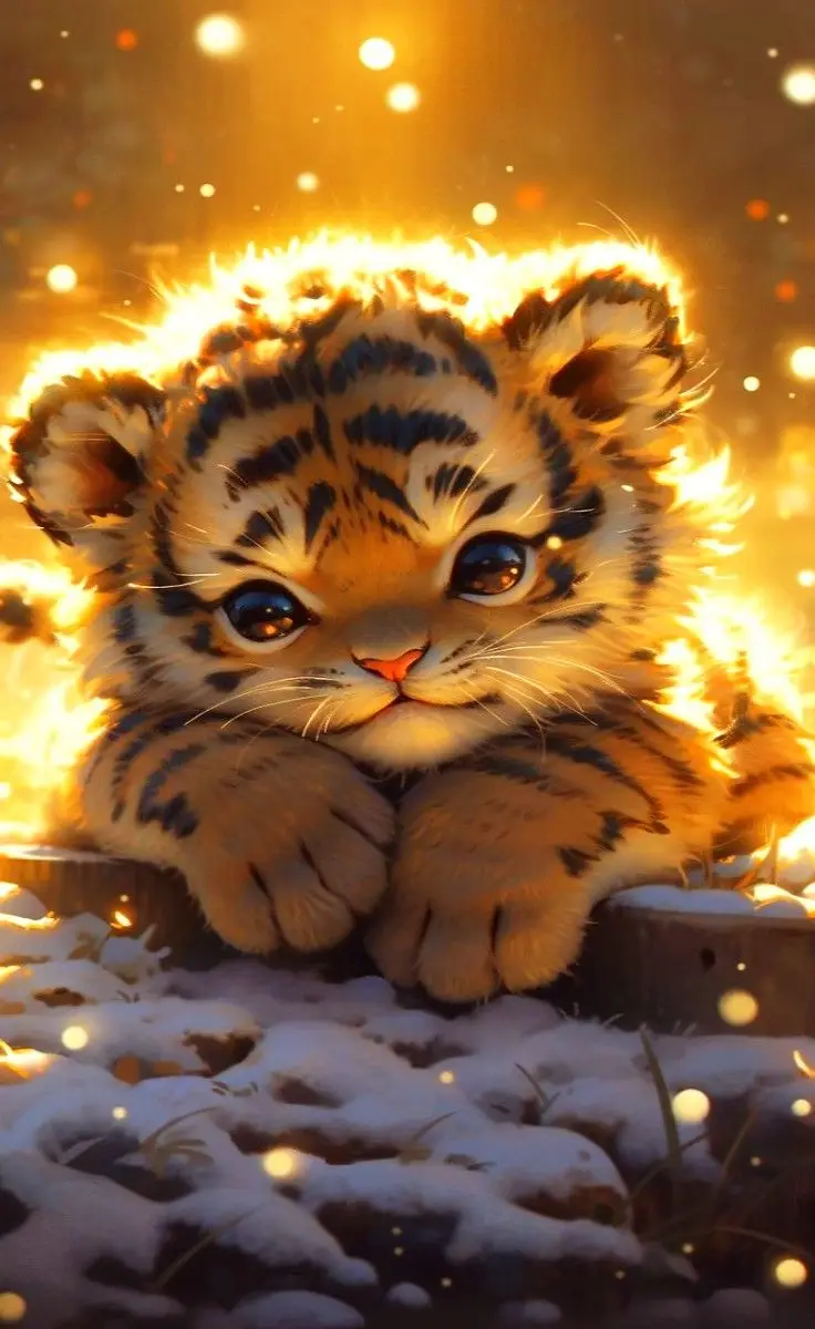 Hình Nền Mèo 3D Cute Dễ Thương 33