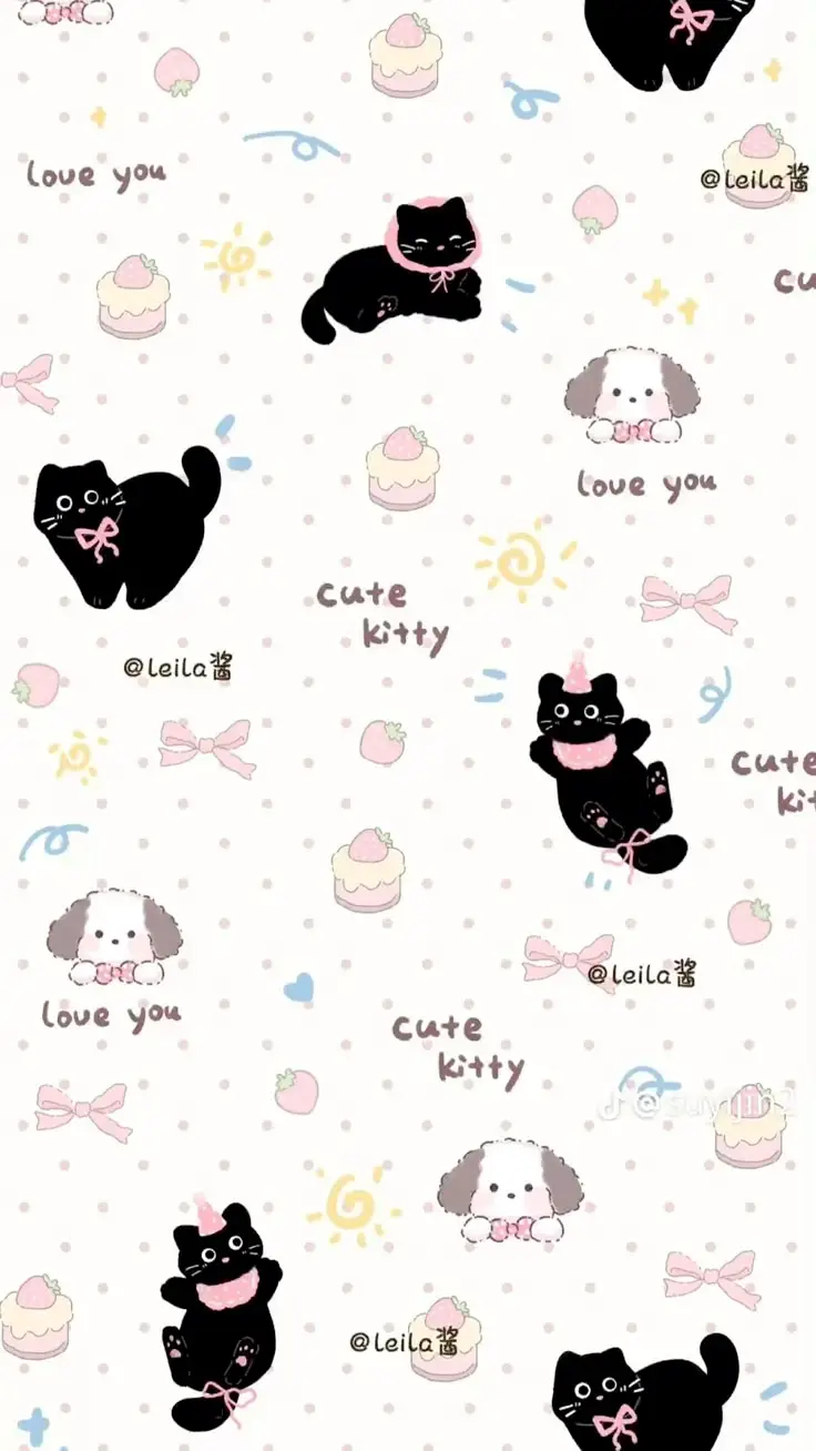 Hình Nền Mèo 3D Cute Dễ Thương 48