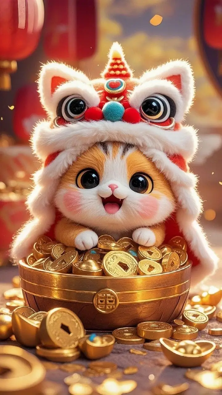 Hình Nền Mèo 3D Cute Dễ Thương 51