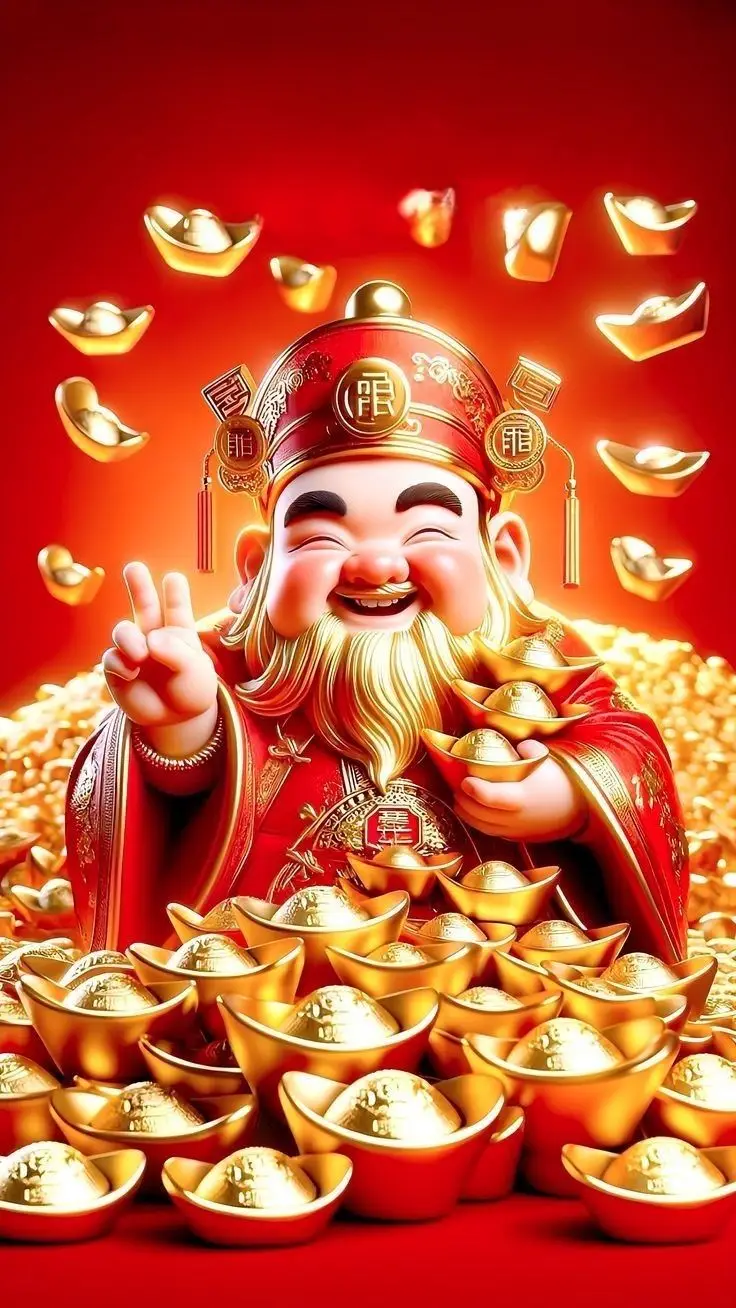 Hình nền ông thần tài mang lại may mắn 1