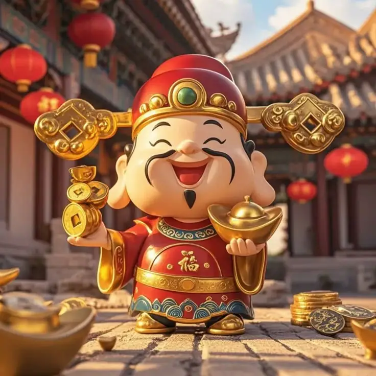 Hình nền ông thần tài mang lại may mắn 10