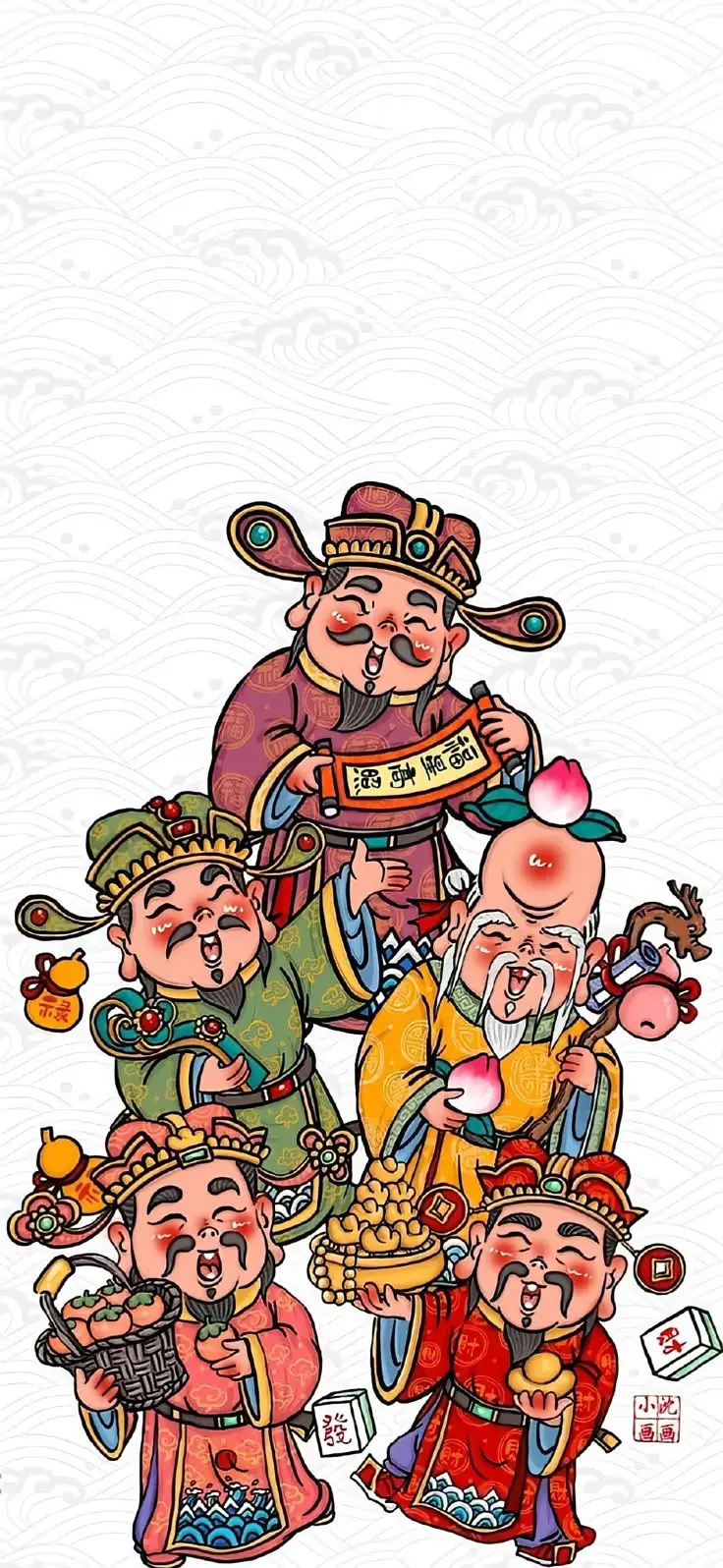 Hình nền ông thần tài mang lại may mắn 17