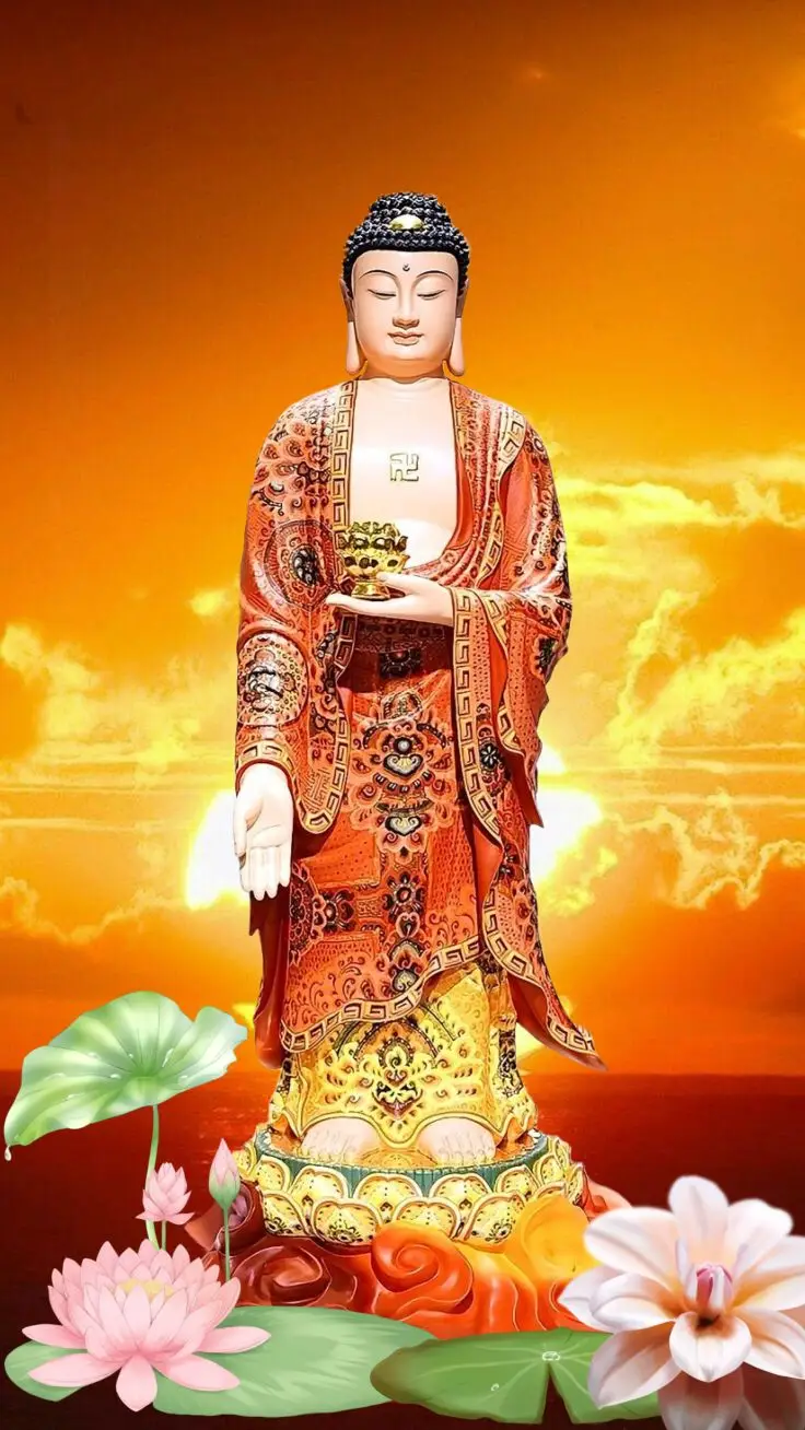 Hình Nền Phật A Di Đà Tôn Kính Và An Lạc 15