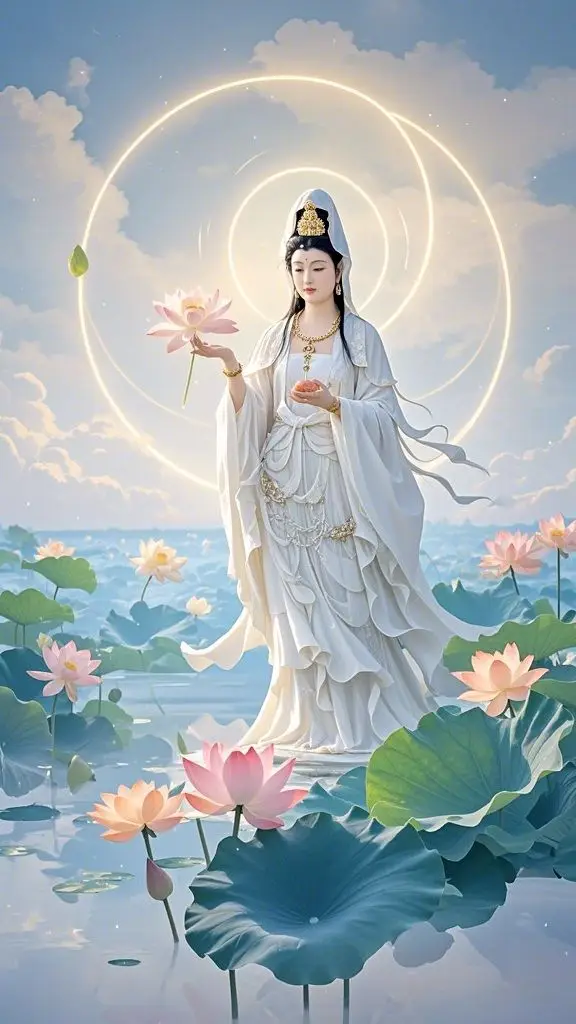 Hình nền Phật Quan Âm mang lại bình an 48