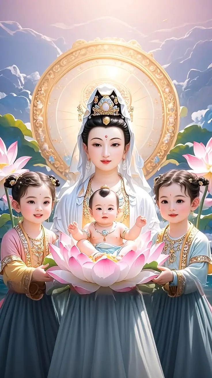 Hình nền Phật Thiên Thủ Thiên Nhãn bình an cho điện thoại 9