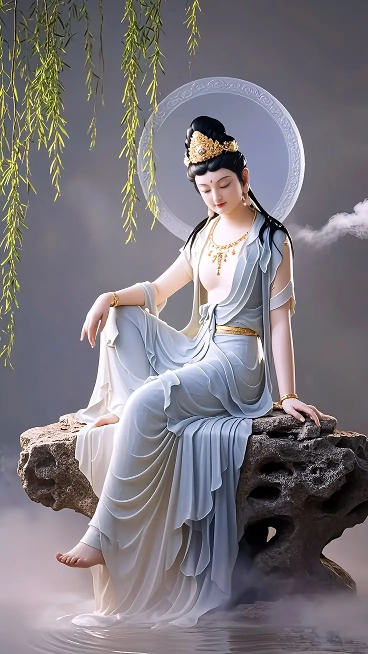Hình nền Phật Thiên Thủ Thiên Nhãn bình an cho điện thoại 16