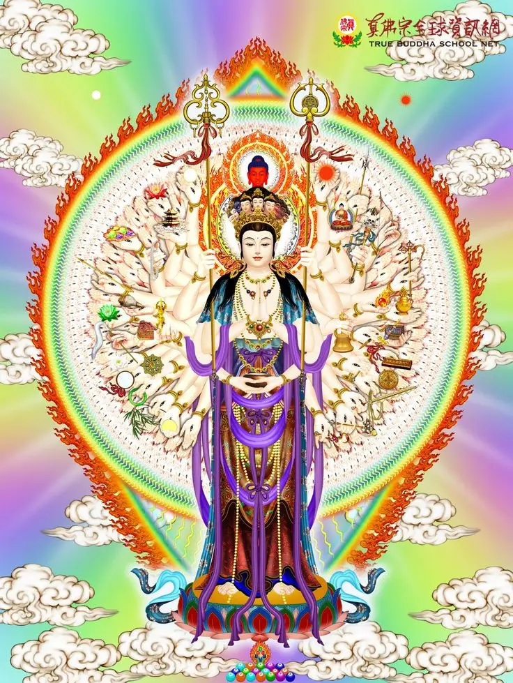 Hình nền Phật Thiên Thủ Thiên Nhãn bình an cho điện thoại 24