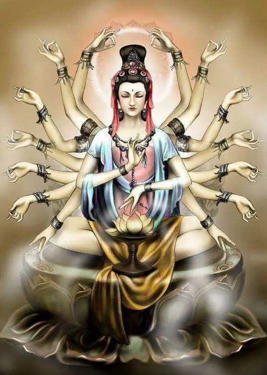 Hình nền Phật Thiên Thủ Thiên Nhãn bình an cho điện thoại 33