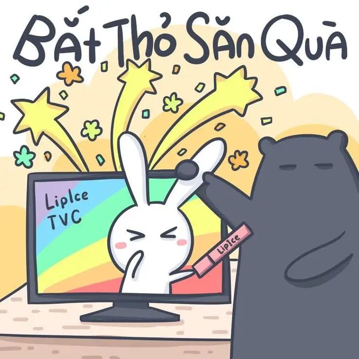 Bộ sưu tập hình nền thỏ bảy màu dễ thương 72