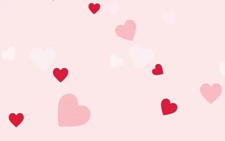 Hình nền trái tim màu hồng ngọt ngào 4