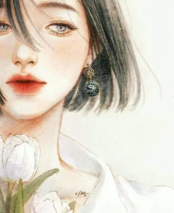 Hình vẽ cô gái buồn đẹp - Cảm xúc qua từng nét vẽ 33