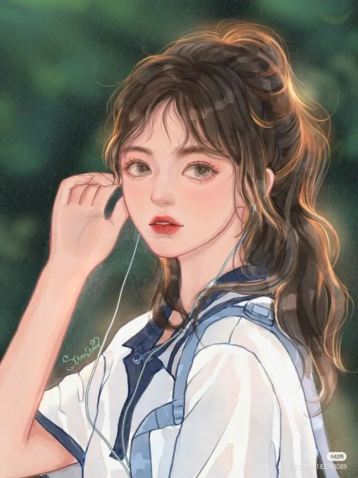 Hình vẽ cô gái buồn đẹp - Cảm xúc qua từng nét vẽ 38