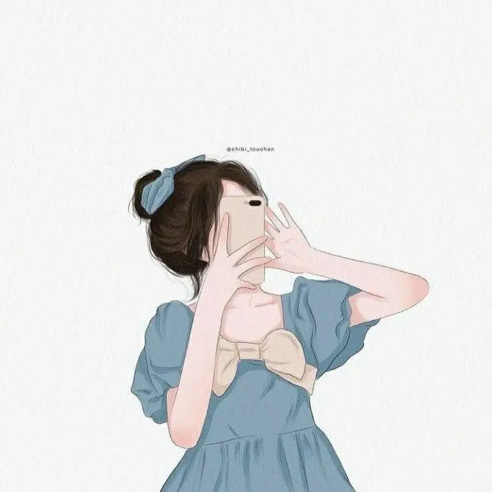 Hình vẽ cô gái buồn đẹp - Cảm xúc qua từng nét vẽ 65