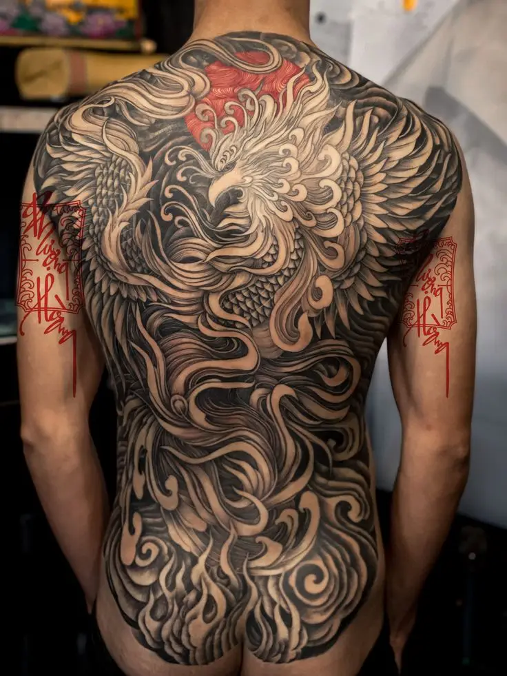 Hình Xăm Đại Bàng Full Lưng - Tượng Trưng Cho Sức Mạnh Và Tự Do 35