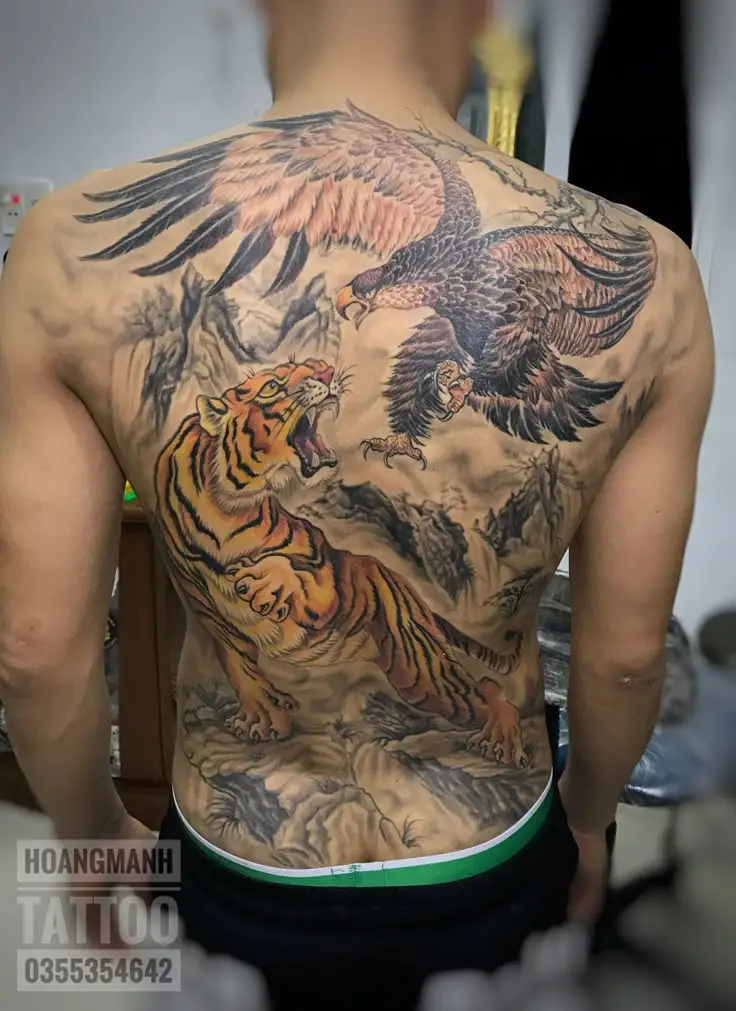 Hình Xăm Đại Bàng Full Lưng - Tượng Trưng Cho Sức Mạnh Và Tự Do 36