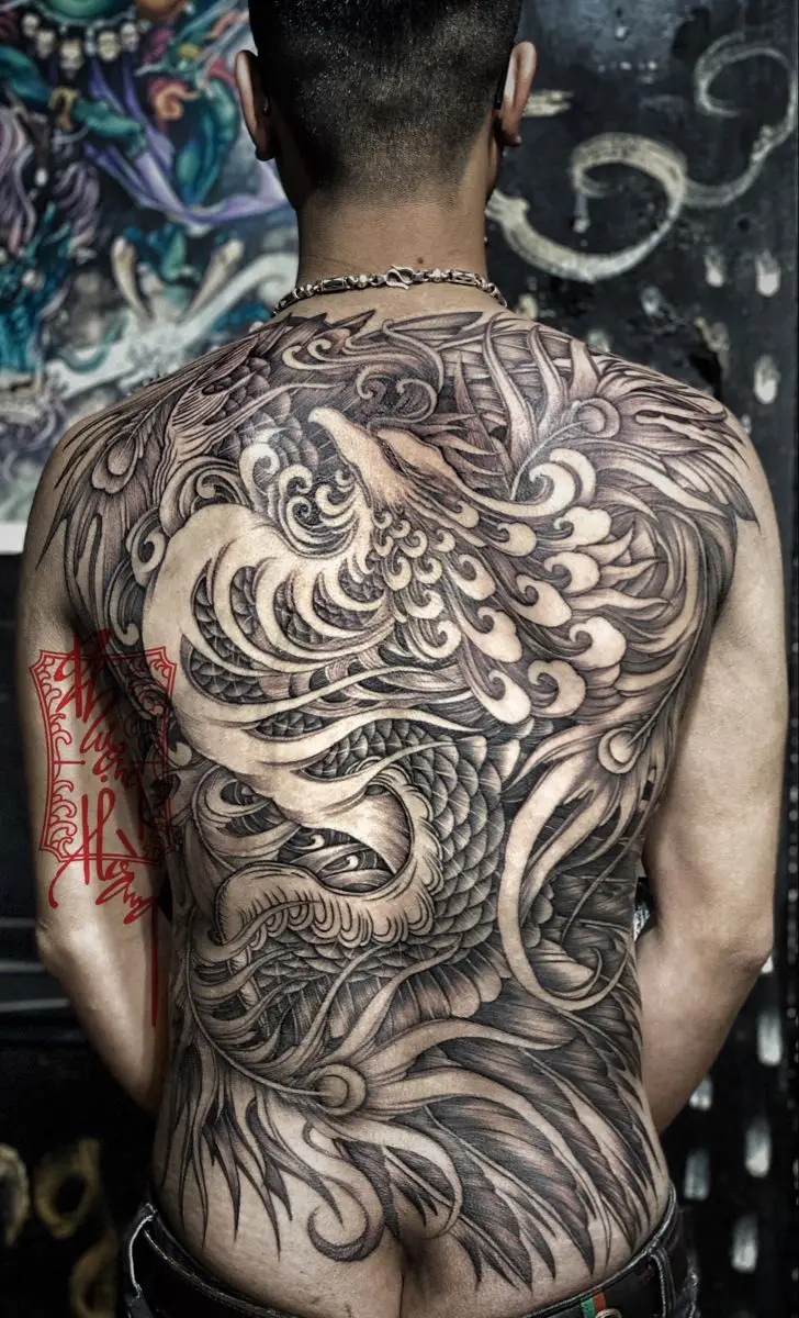 Hình Xăm Đại Bàng Full Lưng - Tượng Trưng Cho Sức Mạnh Và Tự Do 49