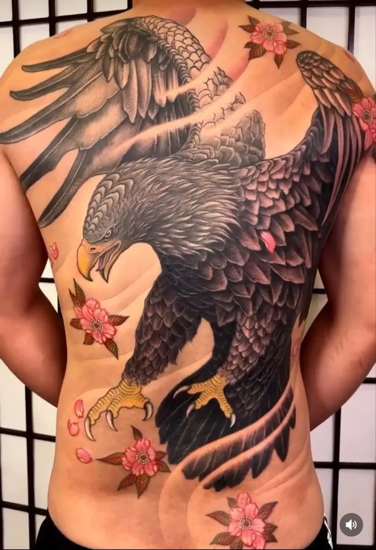 Hình Xăm Đại Bàng Full Lưng - Tượng Trưng Cho Sức Mạnh Và Tự Do 52