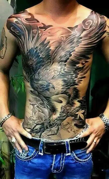 Hình Xăm Đại Bàng Full Lưng - Tượng Trưng Cho Sức Mạnh Và Tự Do 62
