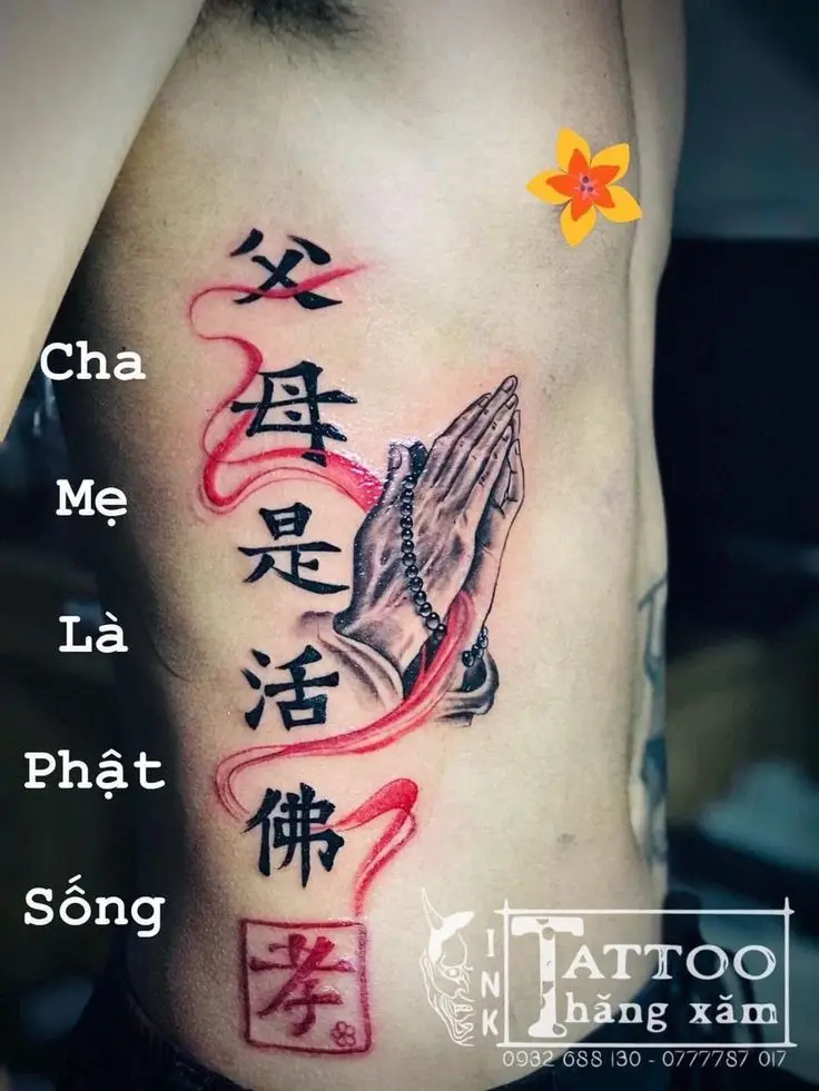 Hình xăm bàn tay Phật: Biểu tượng tâm linh sâu sắc 29