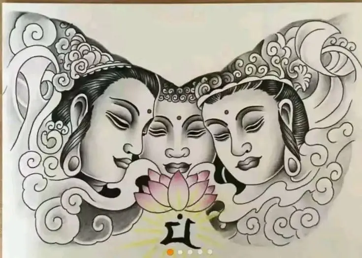 Hình xăm bàn tay Phật: Biểu tượng tâm linh sâu sắc 51