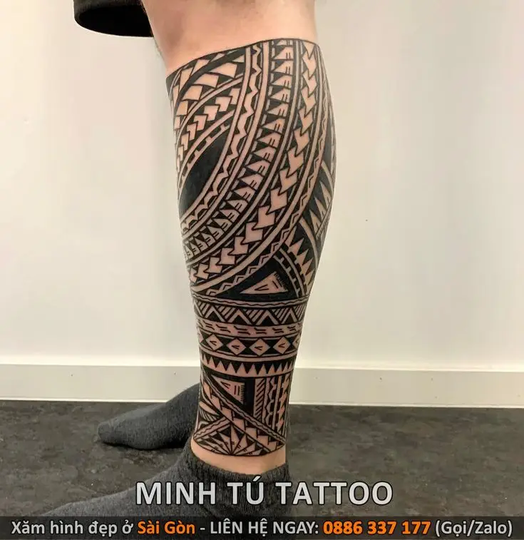 Hình Xăm Bắp Chân Nam - Các Mẫu Hot Nhất Hiện Nay 15