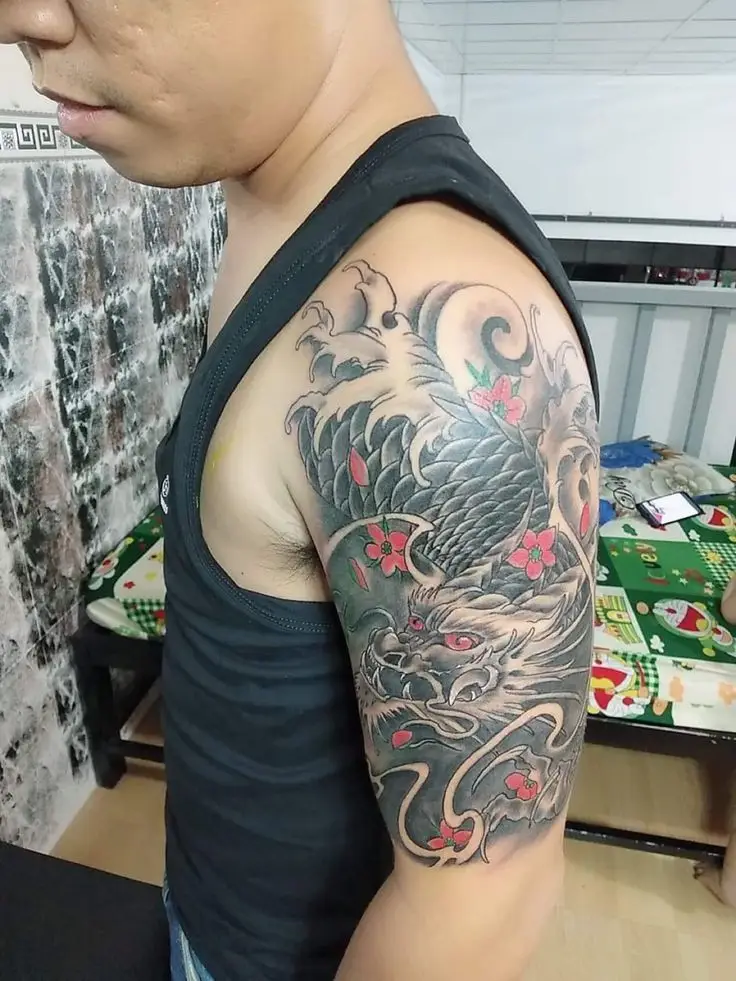 Hình Xăm Cá Chép Hóa Rồng Ở Tay - Biểu Tượng Của Sự Thăng Tiến 11