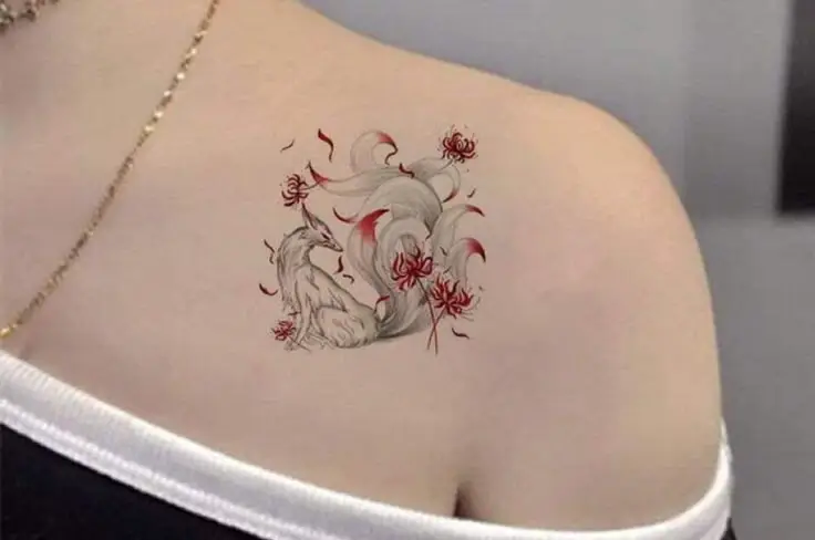 Hình Xăm Cáo 9 Đuôi - Biểu Tượng Tâm Linh Vô Vàn 6